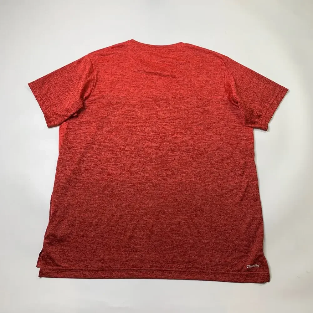 Adidas Shirt Mens XL Extra Large Climalite Crew Neck Short Sleeve Ombre-Effect
